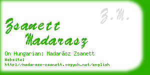 zsanett madarasz business card